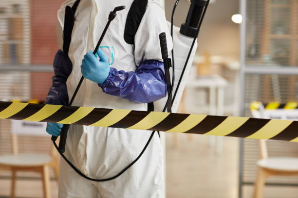 Professional Biohazard Cleanup technician working in Hadlyme, CT